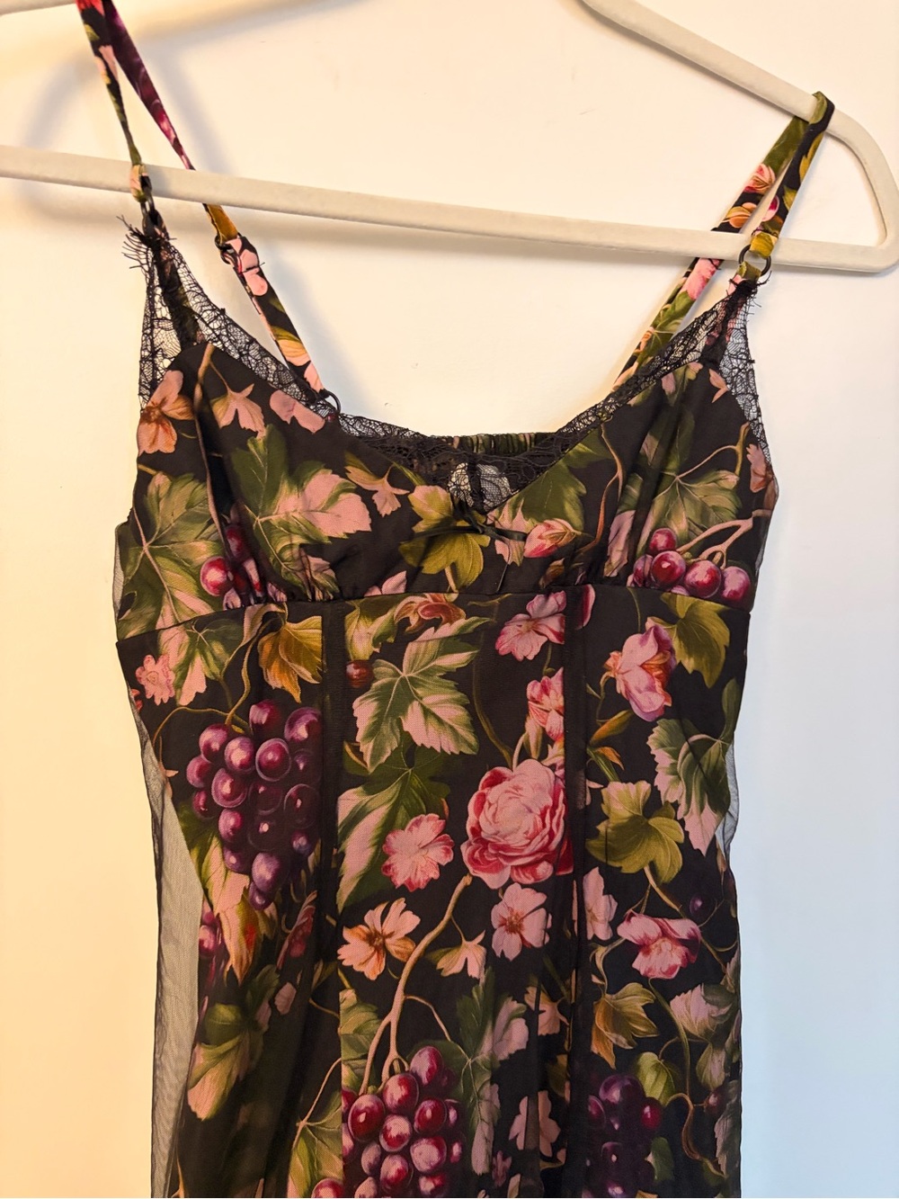 Anthropologie Maeve Floral Fruit Mesh Slip Dress - XXS - Picture 13 of 16